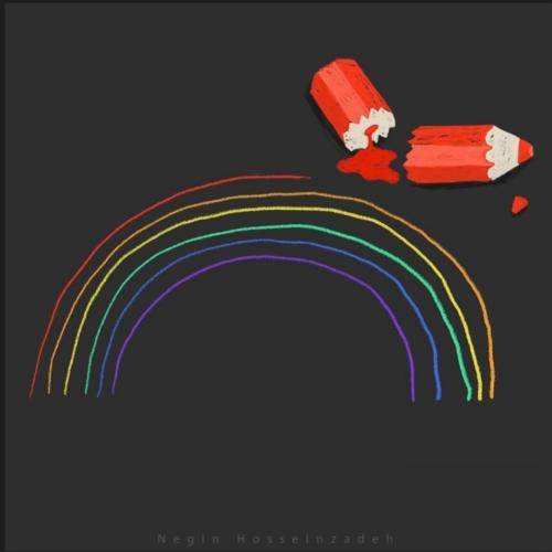 رض به نام خدای رنگین کمون که هر رنگاش قرمزش رو ما کمونه